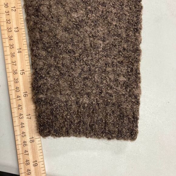 CAROLYN TAYLOR Essential VINTAGE ForBy Design Women’s Zipper Sweater Brown Large - Picture 8 of 10